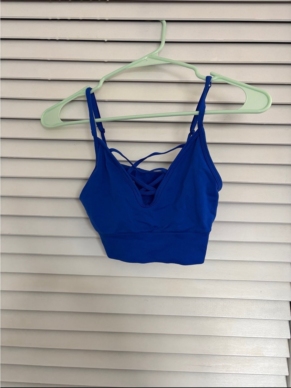 Victoria's Secret Royal Blue Crisscross Strappy Sports Bralette